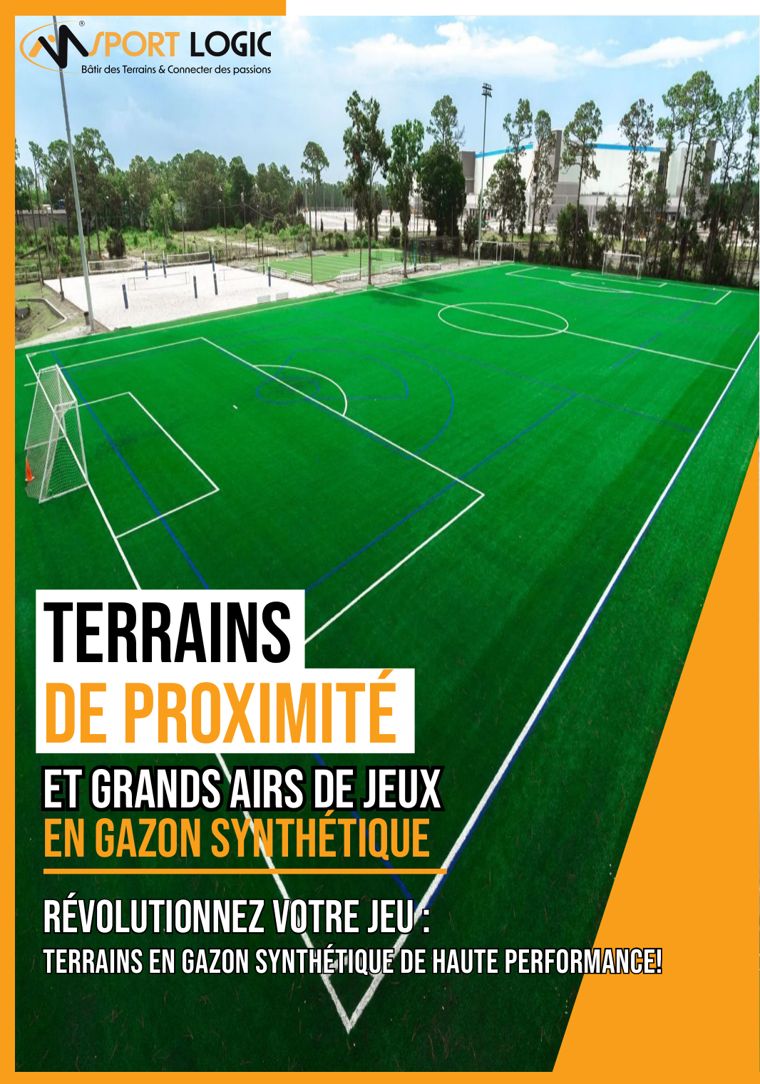 Terrains de proximité et grands aires de jeux en gazon synthétique — Sportlogic